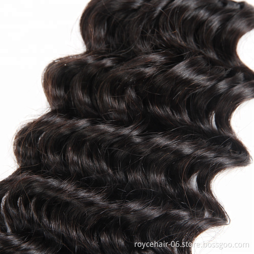 Royce 10A 11A Grade Wholesale Price 100% Peruvian Human Hair Bundles deep wave